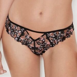 NWT Victoria's Secret Very Sexy Embroidered and Mesh Cheeky Panty